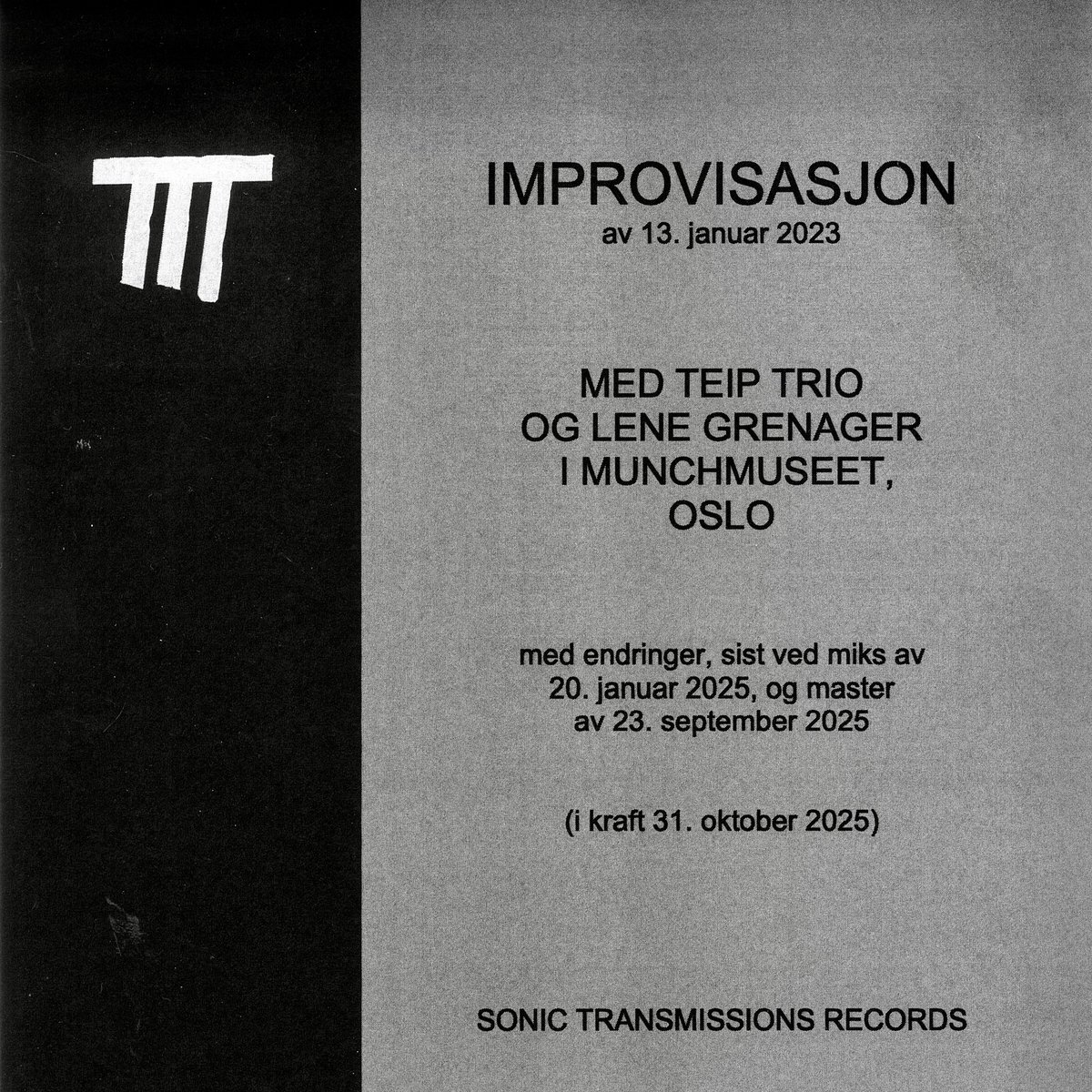 Album: Improvisasjon av 13. januar 2023 Improvisasjon av 13. januar 2023