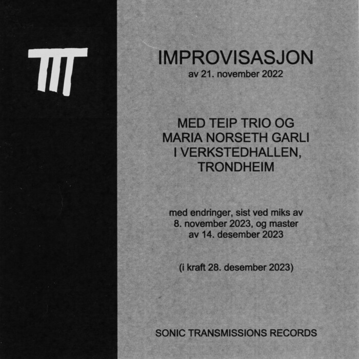 Album: Improvisasjon av 21. november 2022 by TEIP TRIO & Maria Norseth Garli