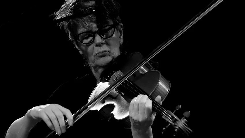 Ig Henneman, Dutch violist and composer, co-founder of Wig Records, photographed for Catalytic Sound Q&A interview