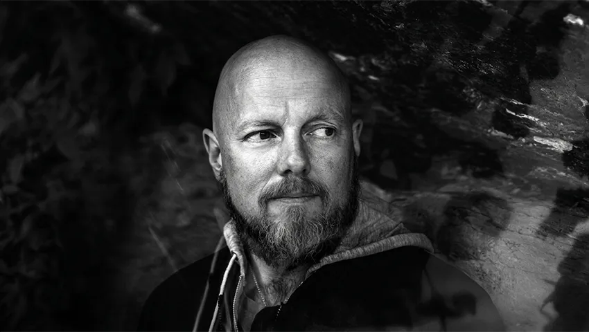 Ingebrigt Håker Flaten, Norwegian bassist and founder of Sonic Transmission Records, photographed for Catalytic Sound Q&A interview