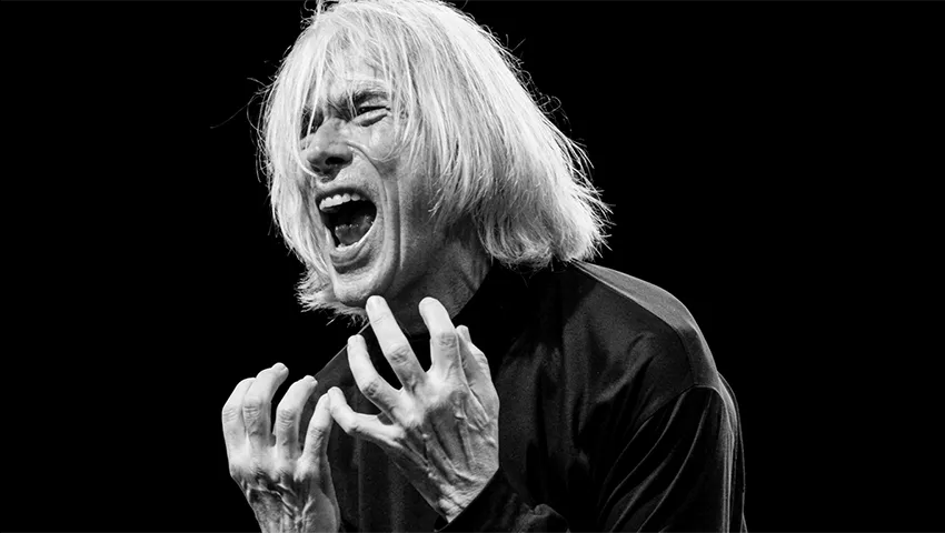 Jaap Blonk, Dutch sound poet and vocal improviser, photographed for Catalytic Sound Q&A interview