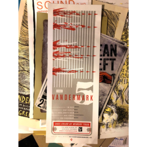 Vandermark 5 Silver and Red Poster